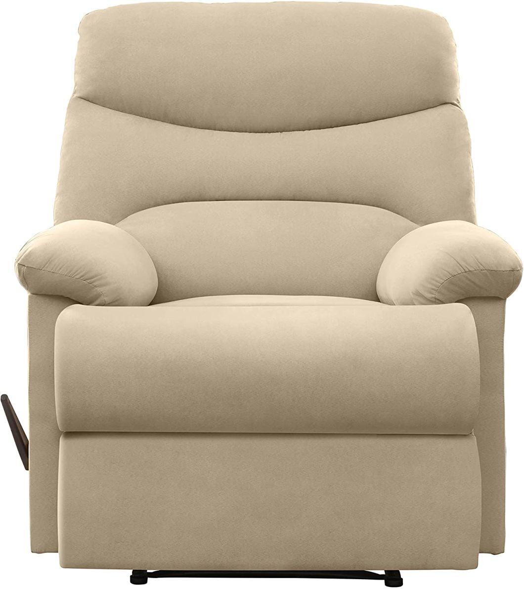 Modern Design High Adjustable Fabric Bean Bag Backrest Manual Recliner with Luxury Wooden Bar