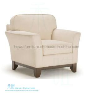 Hotel Lobby Modern Wood Frame Fabric Leisure Sofa (HW-6638S)