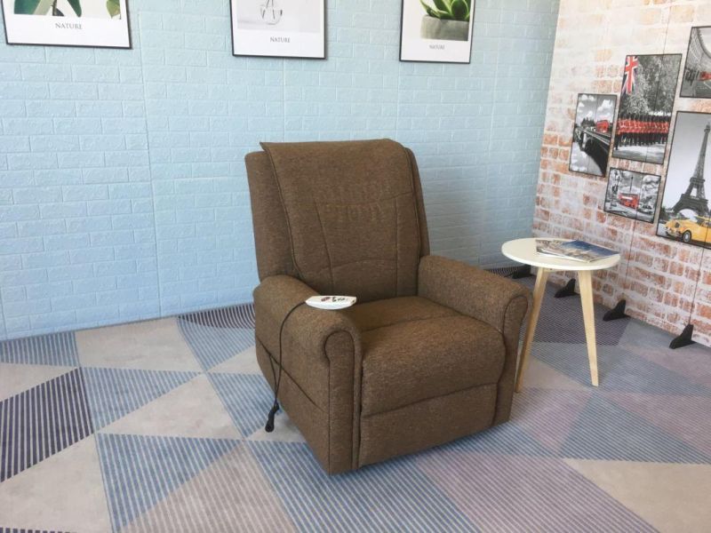 Jky Furniture Fabric Power Electric Lift Chair with Heating and Massage Function