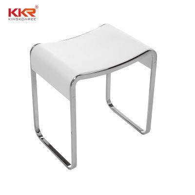 2021 New Style White Matte Toilets and Bathroom Acrylic Solid Surface Stool Shower Stools