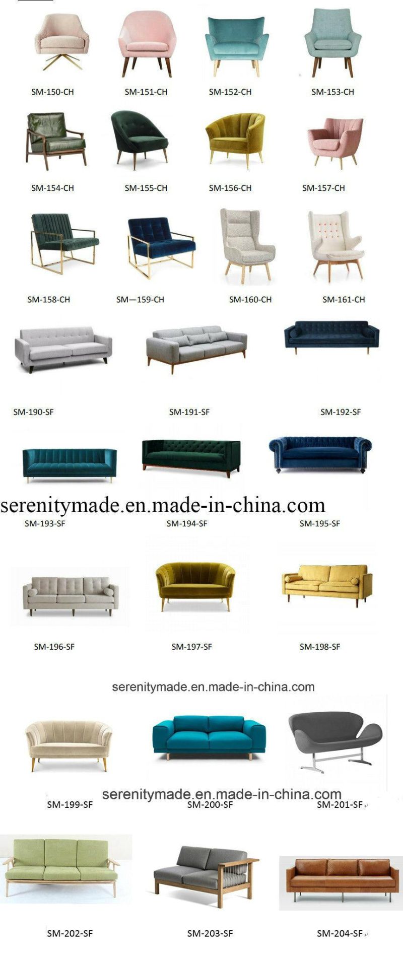 Hot Sale Furniture Manufacturer Three Seater Tulfted Sofa Set China