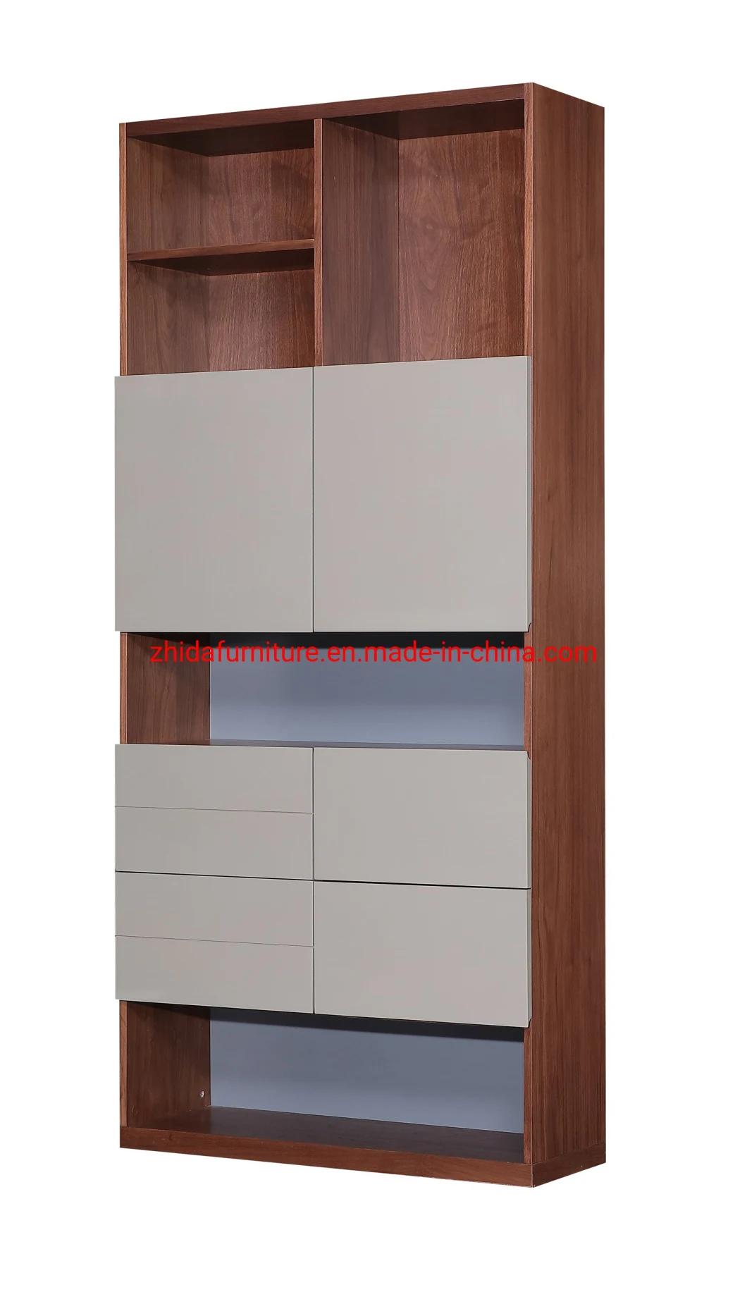 Living Room Wooden Panel Modern Style Bookshelf Bedroom Study Cabinet