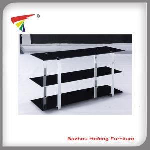 Cheap Modern Latest Design Black Multilayer TV Stand (TV113)