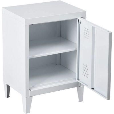 Living Room Furniture White Metal Storage Bedside Cabinets