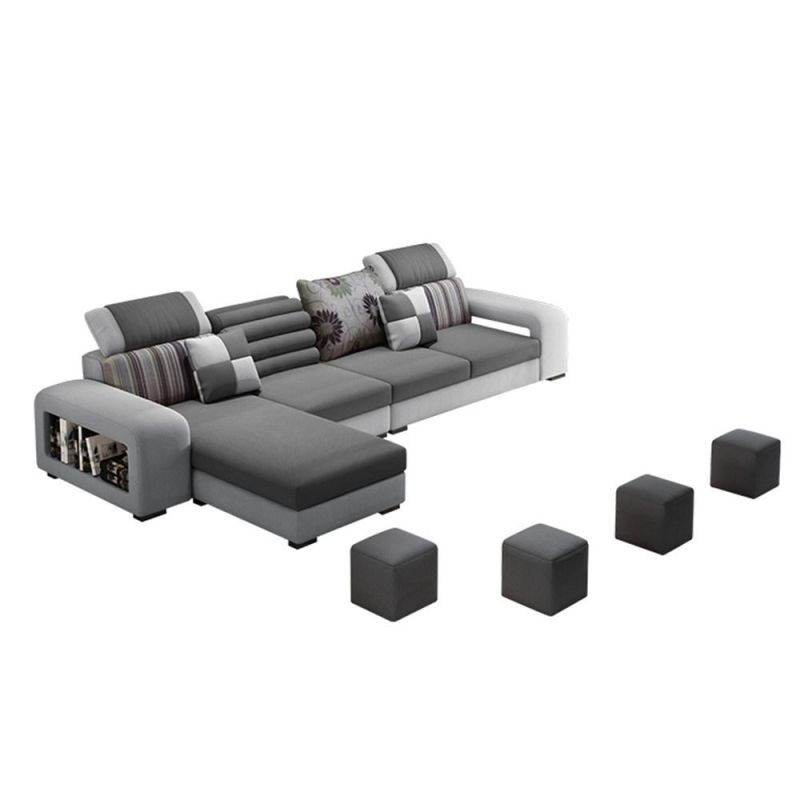 Wholesale Home Furniture Sectional 6-Seater Sofa Leisure Sectional