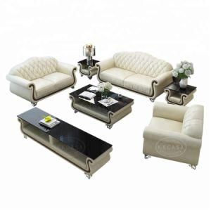 Modern Unique Design White Tufted Velvet Sofa - Lounge Furniture