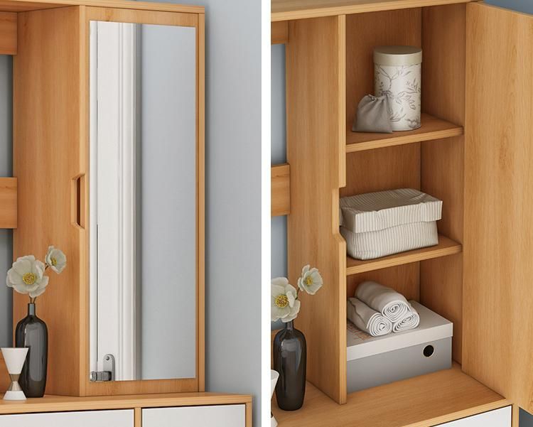 Shoe Cabinet with Hanger Integrated Household Multifunctional Entrance Cabinet 0159