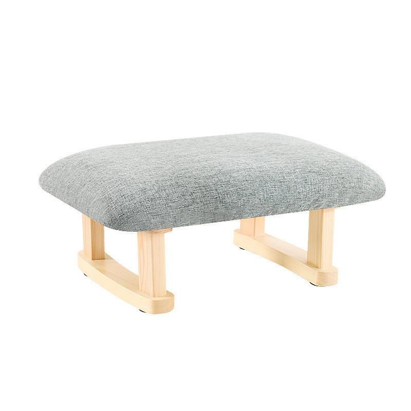 Hot Selling Solid Wood Sofa Stool Ottoman Fabric Low Stool