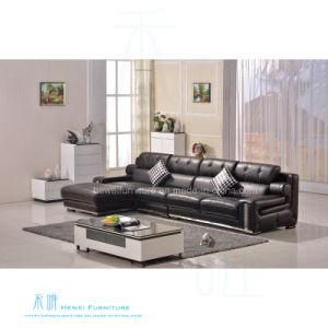 Modern Living Room Corner Leather Sofa for Home (HW-8211S)