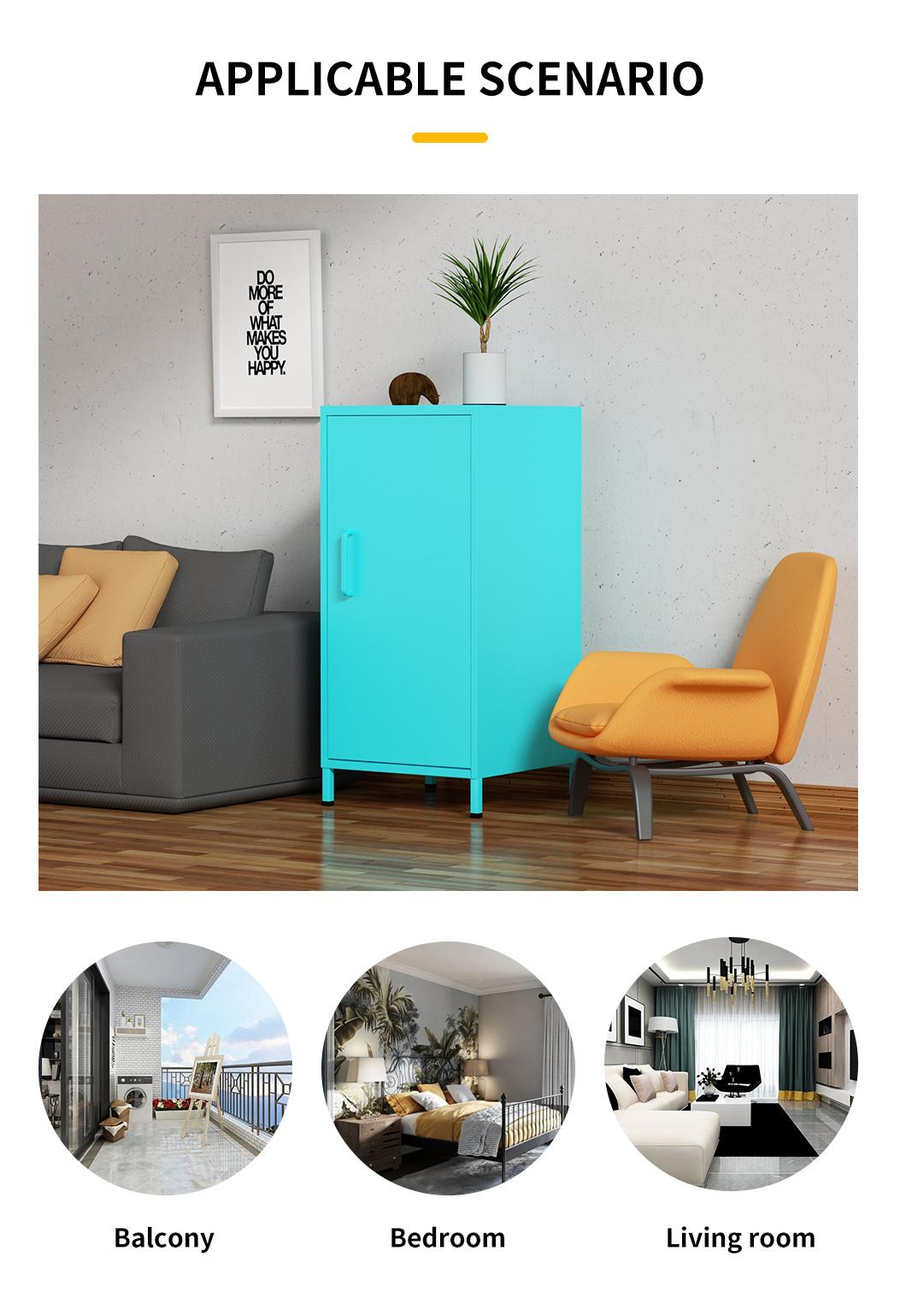 Steel Furniture Metal Sidecabinet Hot Selling Single Door Metal Storage Locker Cabinet