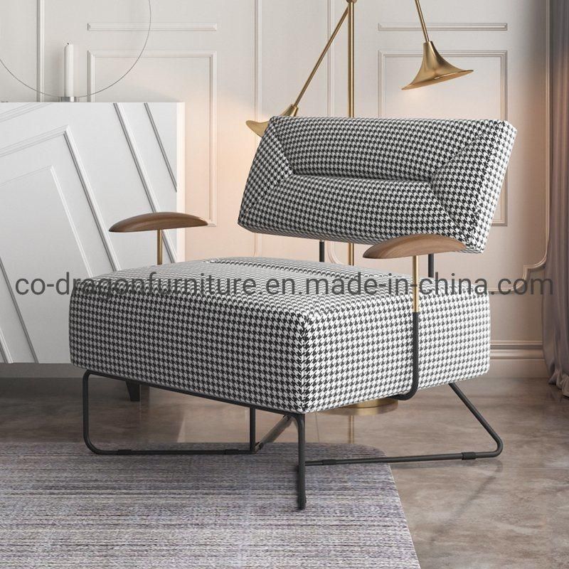 Nordic Style Modern Furniture Fabric Single Sofa Chair with Arm