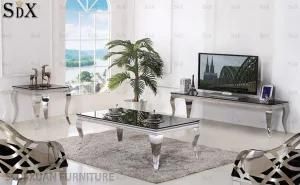 2016 Modern Steel High Gloss Glass Tea Table, Coffee Tables