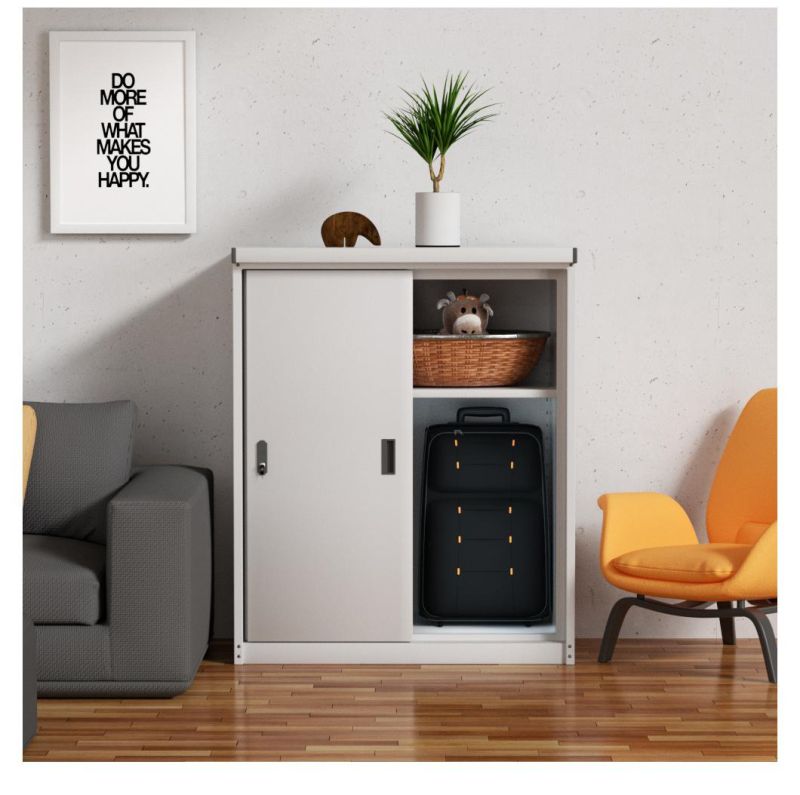 Metal Locker Foldable 2 Door Steel Cupboard Children Cupboard