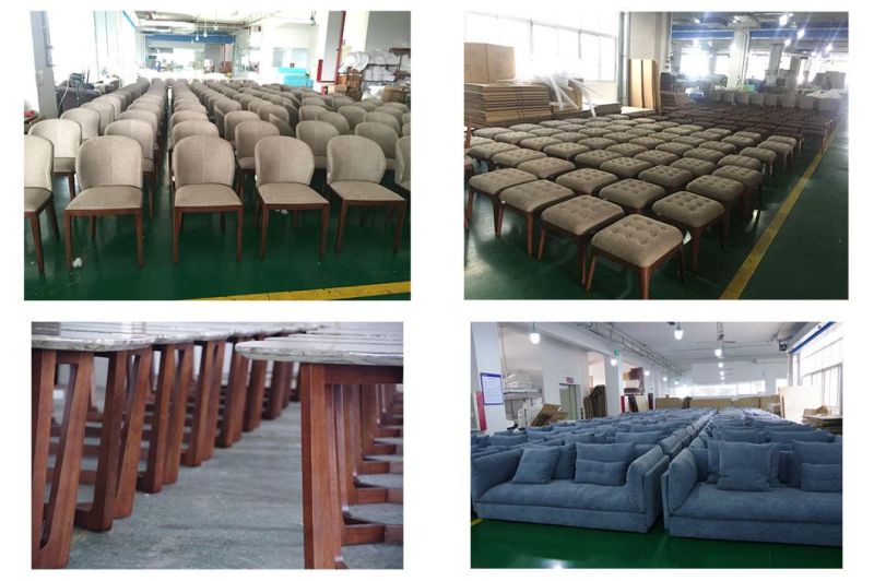 Zhida Foshan Factory Hotel Project Classic Style Home Furniture Living Room Sofa Side Wooden Square Table for Villa