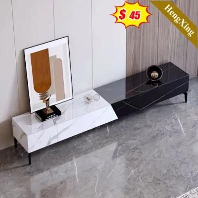 Modern Wholesale Marble Top Quality Melamine MDF Furniture Coffee Table with TV Stand