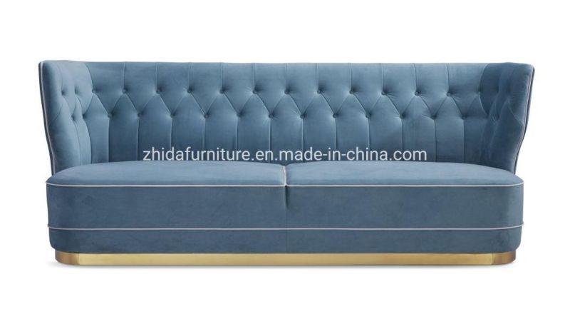 Luxury Classic High Back Fabric Sofa for Living Room Furniture