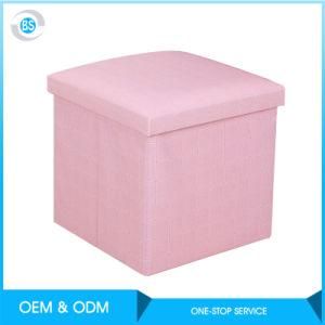 Wholesale Furniture Foot Rest Seat Storage Folding Stool Cube Ottoman