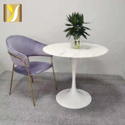 Wholesale High Quality Marble Top Metal Coffee Side Table