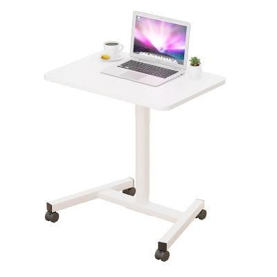 White Color Movable Height Adjustable Laptop Desk / Coffee Table