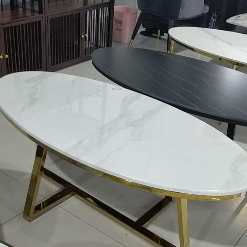 Nordic Marble Coffee Tables Oval Table for Living Room