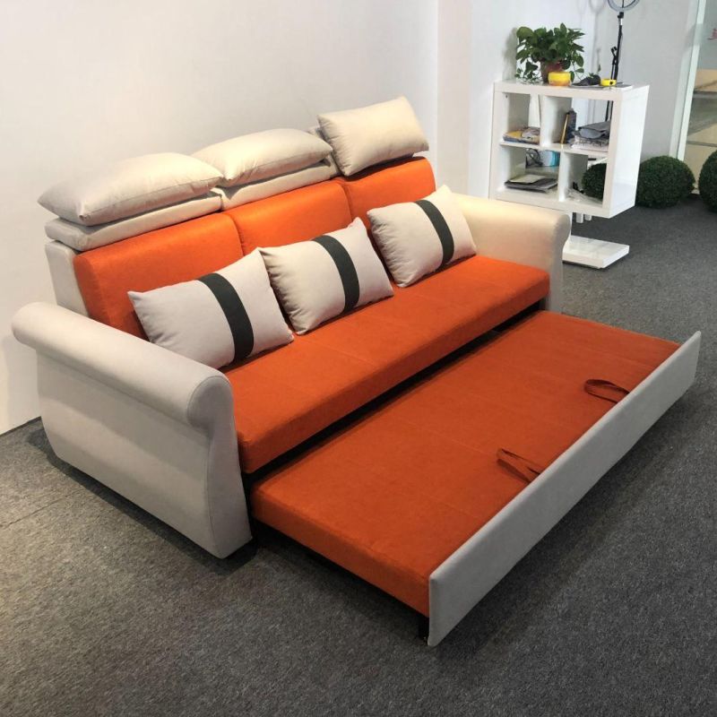 Small Apartment Living Room 1.5m Folding Sofa Bed Three-Seat Sofa