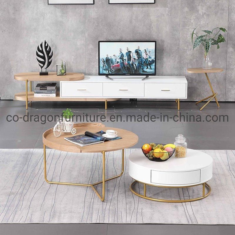 Modern Lxuxry Wooden Coffee Table Group for Living Room Furniture