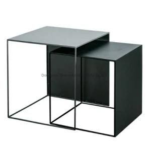 Black Normcore Table Metal Home Decoration Coffee End Side Table