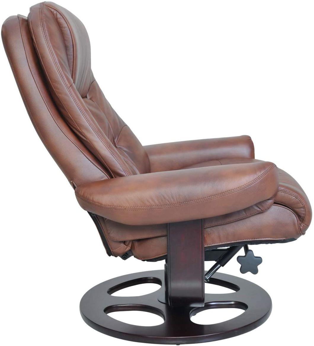 Jky Furniture Luxury 8 Points Vibration Massage Functions (2 In Ottoman 6 In Chair) Leather Leisure Chair with Ottoman