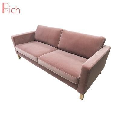 Hotel and Office Sofa Living Room Furniture Velvet Fabric Sofa