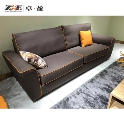 Home Living Room Sofa Set Modern Fabric Three Seat Sofa