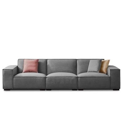 Modern Fabric Sectional Seatings Leather Corner Sofa Sets Leisure Home Couch for Living Room Furniture