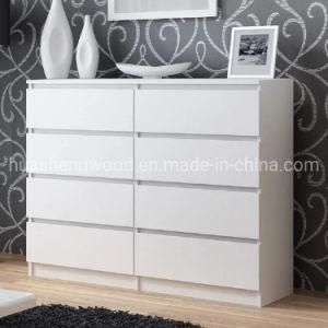 Modern High Gloss Wooden Chest of Drawer Cabinet