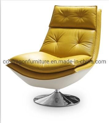 Modern Sofa Lounge Chair with Metal Legs Leather Home Furniture