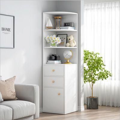 Corner Cabinet Corner Shelf Simple Multifunctional Bedroom Corner Cabinet Living Room Storage Cabinet Triangle Corner Cabinet