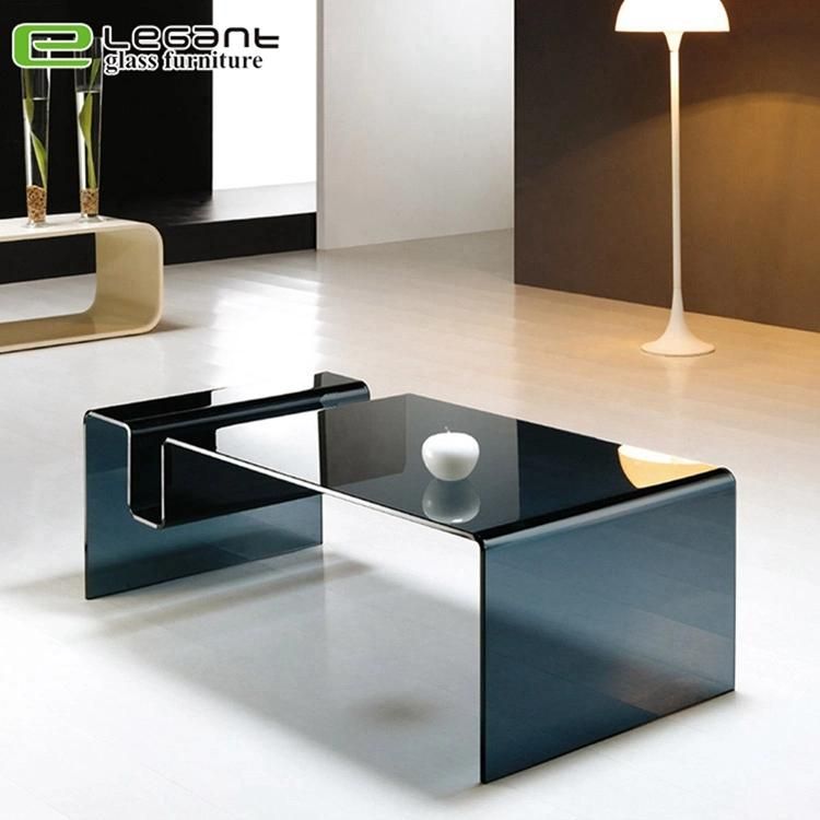 Living Room Furniture Tempered Glass Tea Table Design Metal Table