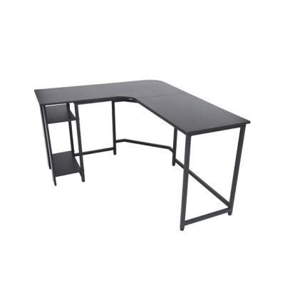 Hot Sale Beautiful Modern Wood Black Square Tube Computer Table