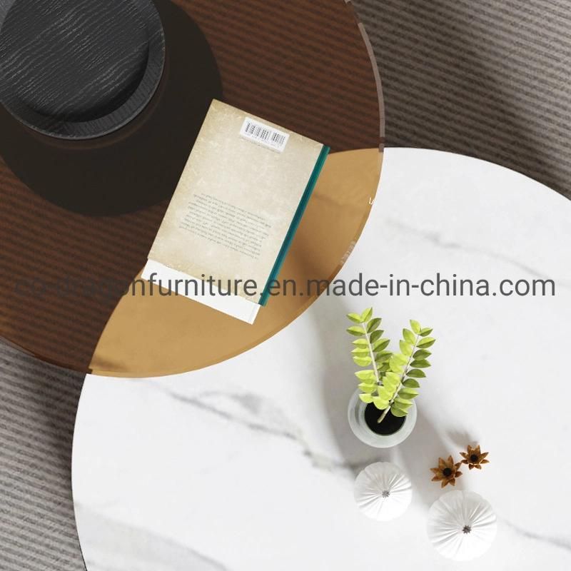 Fashion Luxury Coffee Table with Marble Top for Home Furniture