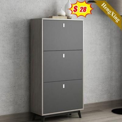 Multi-Function Modern Nordic Wooden Design Living Room Office Furniture Light Grey Color Storage Drawers Cabinet