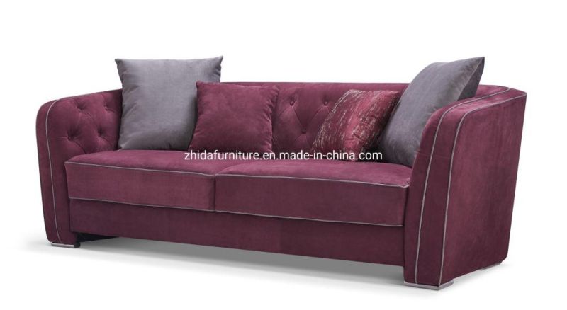 Dubai Luxury Living Room Hotel Furniture Genuine Leather Sofa