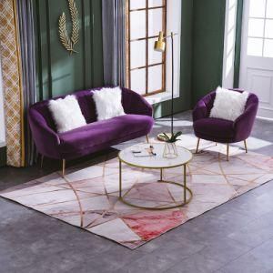 in Stock Modern Velvet Living Room Accent Armchair