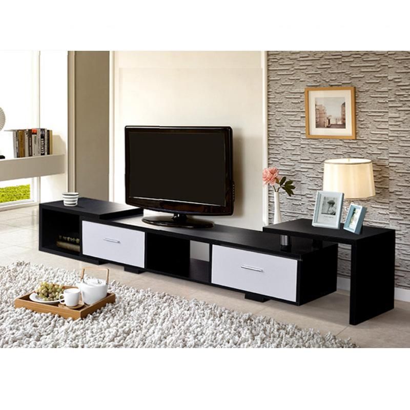 Wood Grain Color Solid Color TV Stand for Living Room