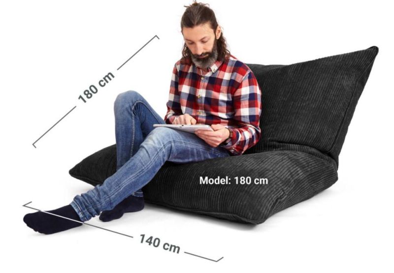 Functional Large Bean Bag Chair Beanbag Bed Cover for Living Room