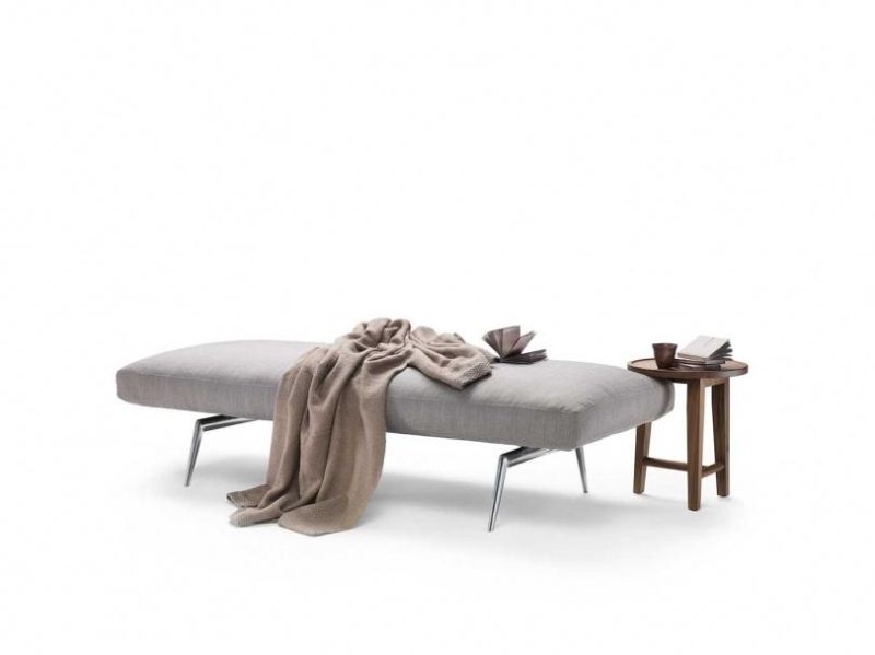 Ffl-13 Chaise Lounge, Metal Frame with Fabric Chaise Lounge, Italian Design Furniture in Home and Hotel