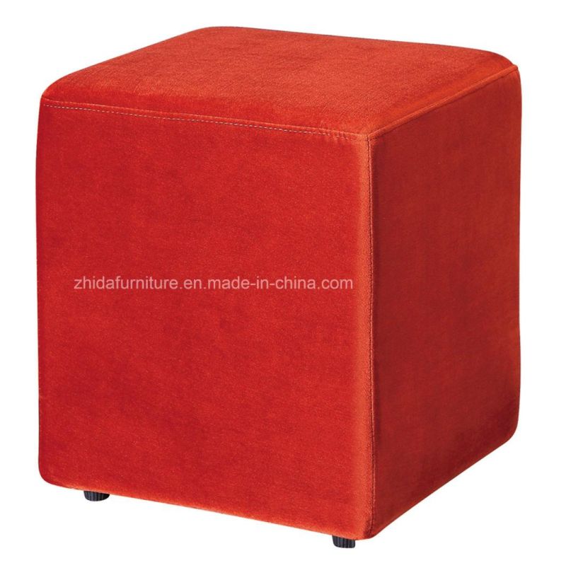 Different Color Square Fabric Ottoman