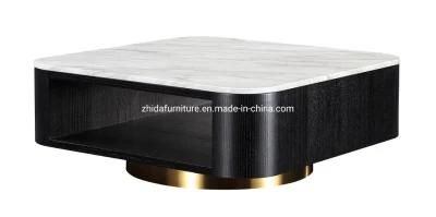 Home Villa Living Room Square Marble Coffee Center Table