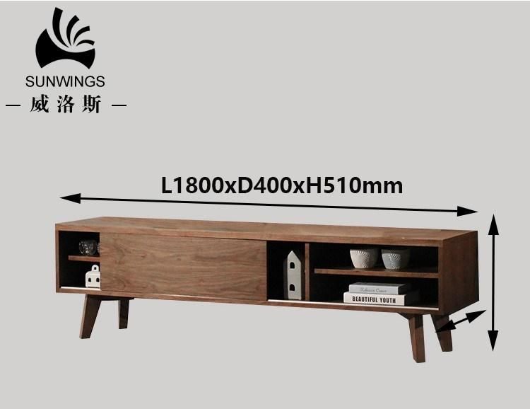 Nordic Living Room Furniture Home Furniture Set Wooden MDF Veneer TV Table