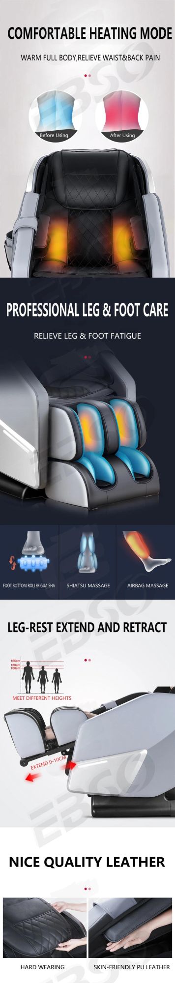 Zero Gravity Full Body Massager Therapeutic Total Body Massage Sofa