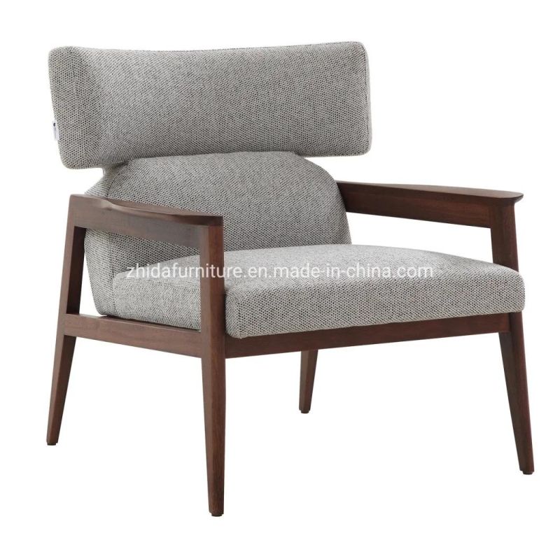 Solid Wood Frame Living Room Furniture Modern Reception Lobby Chair