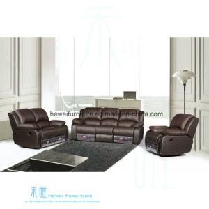 Modern Leather Recliner Sofa for Home Theater (DW-6012S)