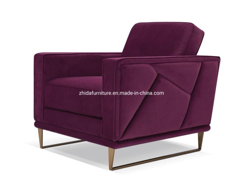 Foshan Factory Living Room Furniture Metal Fabric Sofa